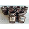Image 1 : 23 JOHNSON ROSE 1 OZ RIBBED BROWN RAMEKINS