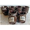 Image 1 : 23 JOHNSON ROSE 1 OZ RIBBED BROWN RAMEKINS