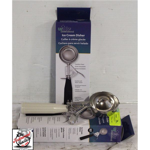 2 UPDATE INTERNATIONAL ICE CREAM DISHER 3 3/4 OZ