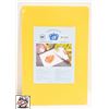 Image 1 : NEW JOHNSON ROSE 12"X18"X1/4" YELLOW CUTTING BOARD