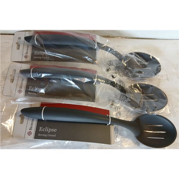 3 HIGH HEAT 13.5" ECLIPSE SLOTTED SERVING SPOONS