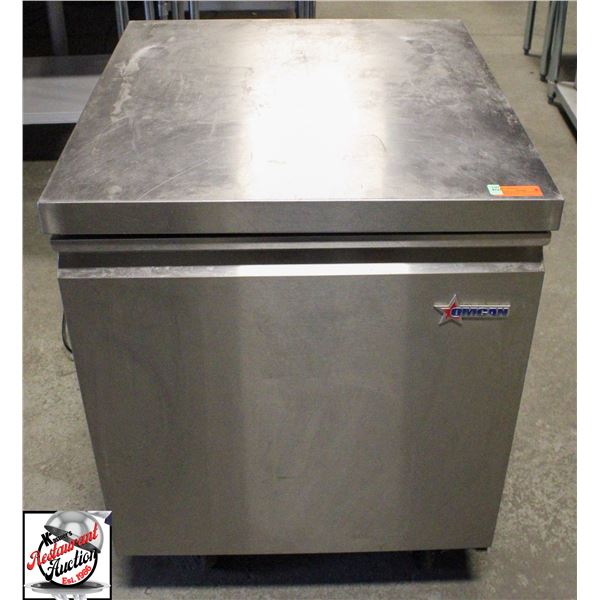 BAILIFF SEIZURE: OMCAN UNDER COUNTER FREEZER