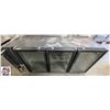 Image 1 : TRUE TRIPLE GLASS DOOR BACK BAR COOLER