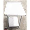 Image 1 : NEW 30" X 24" S/S WORK TABLE W/ 2" BACK SPLASH