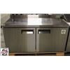 Image 1 : NEW 60" S/S UNDER COUNTER FREEZER