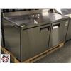Image 2 : NEW 60" S/S UNDER COUNTER FREEZER