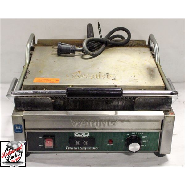 BAILIFF SEIZURE: WARING COMMERCIAL PANINI GRILL