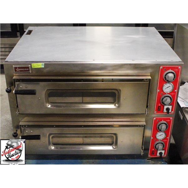 OMCAN MAX 8 ELECTRIC DOUBLE DECK PIZZA OVEN