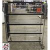 Image 1 : NEW 5 TIER CHROME WIRE RACK W/ 4 ANGLED SHELVES ON
