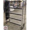Image 2 : NEW 5 TIER CHROME WIRE RACK W/ 4 ANGLED SHELVES ON