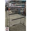 Image 2 : NEW 5 TIER CHROME WIRE RACK W/ 4 ANGLED SHELVES ON