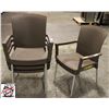 Image 1 : 4 NEW GROSFILLEX PLASTIC & METAL PATIO CHAIRS