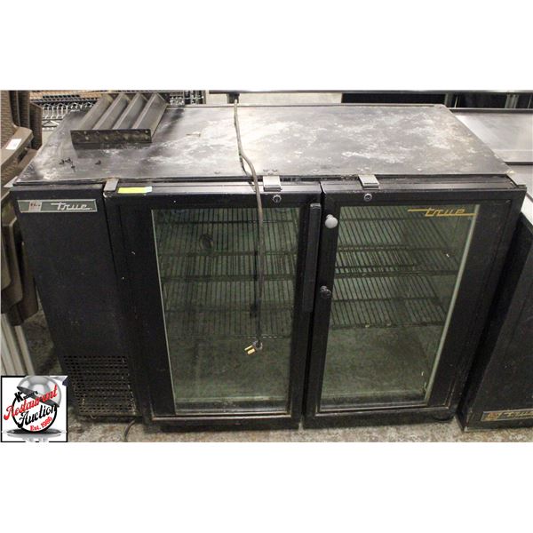 TRUE DOUBLE GLASS DOOR BACK BAR COOLER