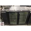 Image 1 : TRUE DOUBLE GLASS DOOR BACK BAR COOLER