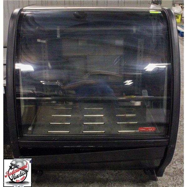 TOR-REY 40" CURVED GLASS REFRIGERATED DISPLAY CASE