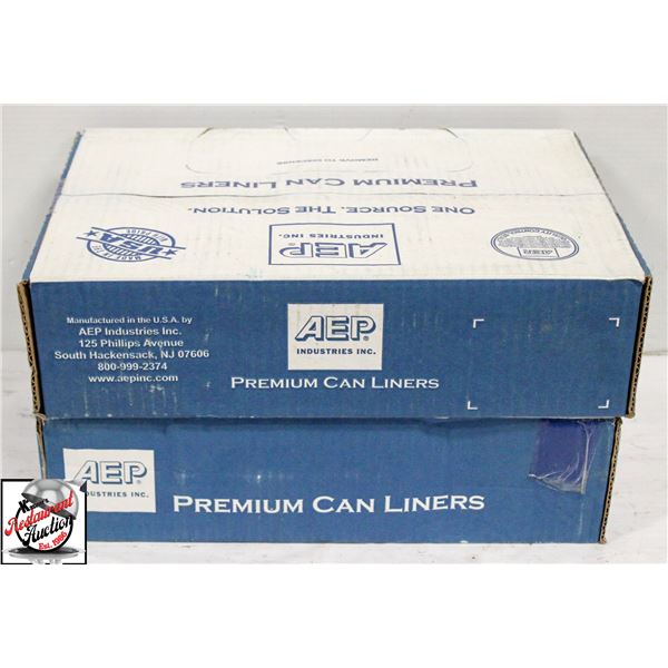 2 BOXES OF 250 GARBAGE BAGS 33" X 39"