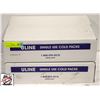 Image 1 : 2 BOXES OF 36 ULINE 8OZ SINGLE USE COLD PACKS