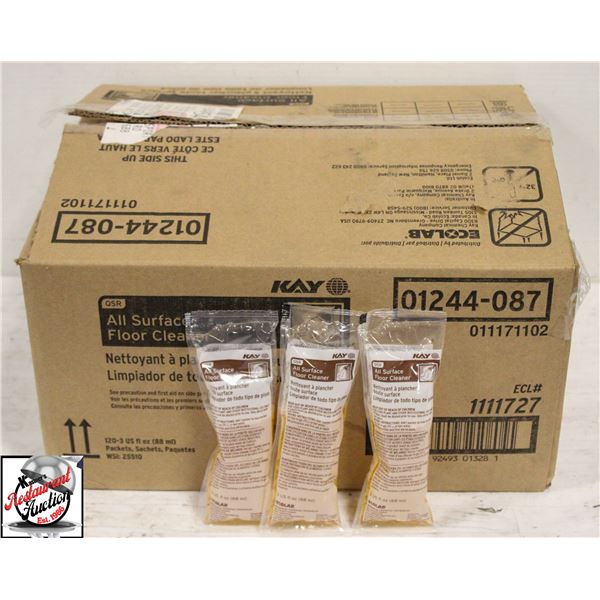 120 PACKETS OF KAY ALL SURFACE FLOOR CLEANER