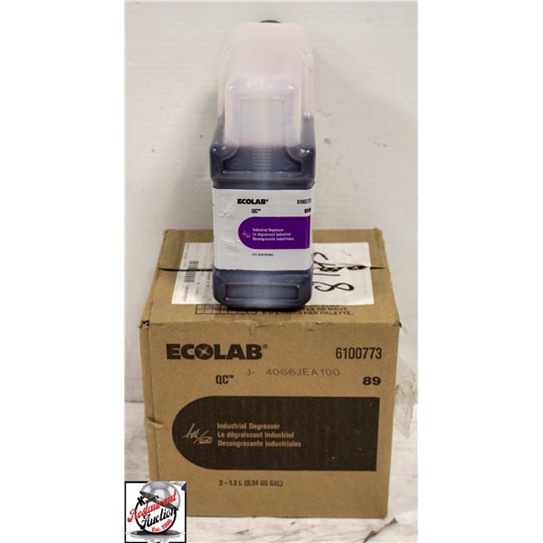 TWO 1.3L BOTTLES OF ECO LAB INDUSTRIAL DEGREASER