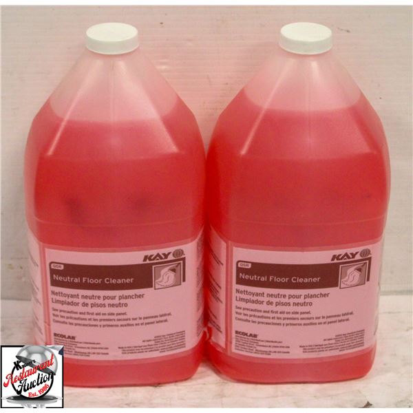 TWO 3.8L BOTTLES OF KAY NEUTRAL FLOOR CLEANER
