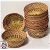 Image 1 : LOT OF 12 NEW WOVEN 10" DECORATIVE BASKETS