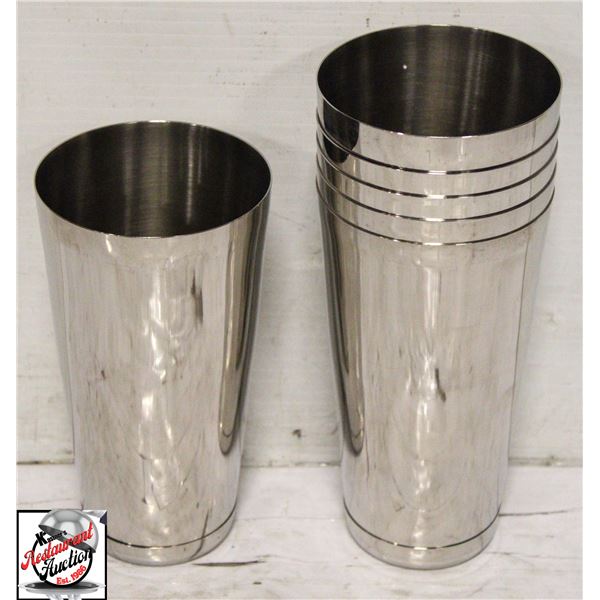 6 NEW JOHNSON ROSE 28OZ COCKTAIL SHAKER CUPS