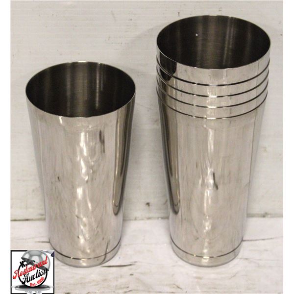 6 NEW JOHNSON ROSE 28OZ COCKTAIL SHAKER CUPS