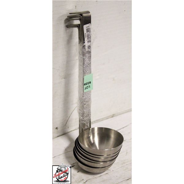 LOT OF 6 NEW JOHNSON ROSE 2 OZ S/S LADLES