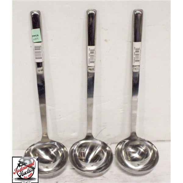 LOT OF 3 NEW JOHNSON ROSE 4 OZ SOUP LADLES