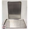 Image 1 : 2 NEW FULL SIZED ALUMINUM PERFORATED BUN PANS