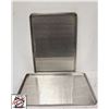Image 1 : 2 NEW FULL SIZED ALUMINUM PERFORATED BUN PANS