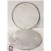 Image 1 : LOT OF 7 ALUMINUM 18" PIZZA SCREENS