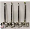 Image 1 : 4 BROWNE 24 OZ STAINLESS STEEL LADLES