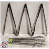 Image 1 : 5 UPDATE INTERNATIONAL SPRING TONGS 12"