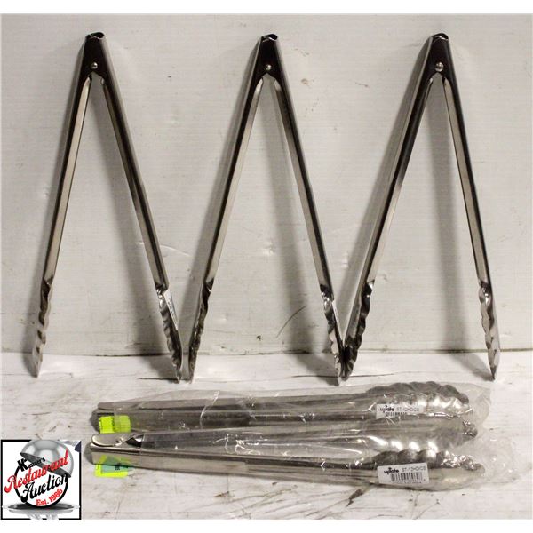 5 UPDATE INTERNATIONAL SPRING TONGS 12"