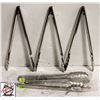Image 1 : 5 UPDATE INTERNATIONAL SPRING TONGS 12"