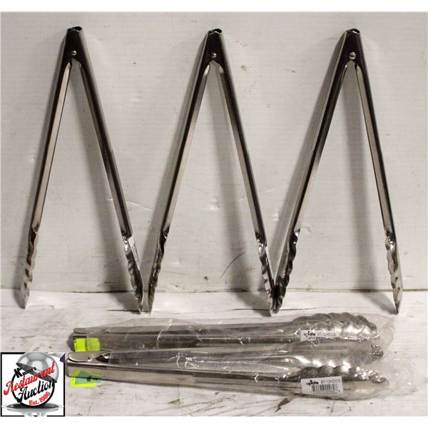 5 UPDATE INTERNATIONAL SPRING TONGS 12"