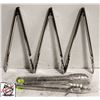 Image 1 : 5 UPDATE INTERNATIONAL SPRING TONGS 12"