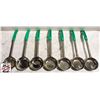 Image 1 : 7 JOHNSON ROSE 4 OZ STAINLESS STEEL PORTION SPOONS