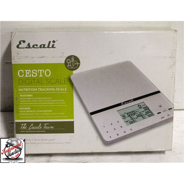 NEW ESCALI GESTO DIGITAL NUTRITION TRACKING SCALE