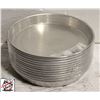 Image 1 : 12 NEW CROWN 8" ALMUMINUM 1" DEEP PIZZA PANS