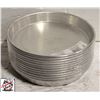 Image 1 : 12 NEW CROWN 8" ALMUMINUM 1" DEEP PIZZA PANS