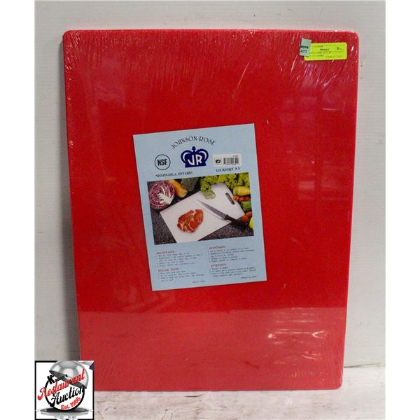 JOHNSON ROSE 18" X 24" X 1/2" RED CUTTING BOARD