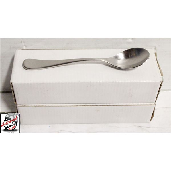 24 NEW FORTESSA BRUSHED STAINLESS STEEL MARIPOSA5