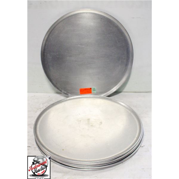 BAILIFF SEIZURE: 8 ALUMINUM 15" PIZZA PANS