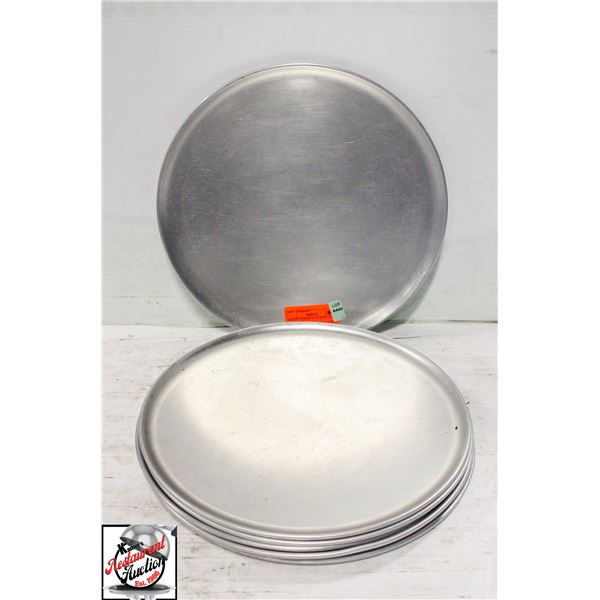 BAILIFF SEIZURE: 8 ALUMINUM 13" PIZZA PANS