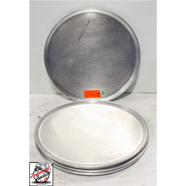 BAILIFF SEIZURE: 8 ALUMINUM 12" PIZZA PANS