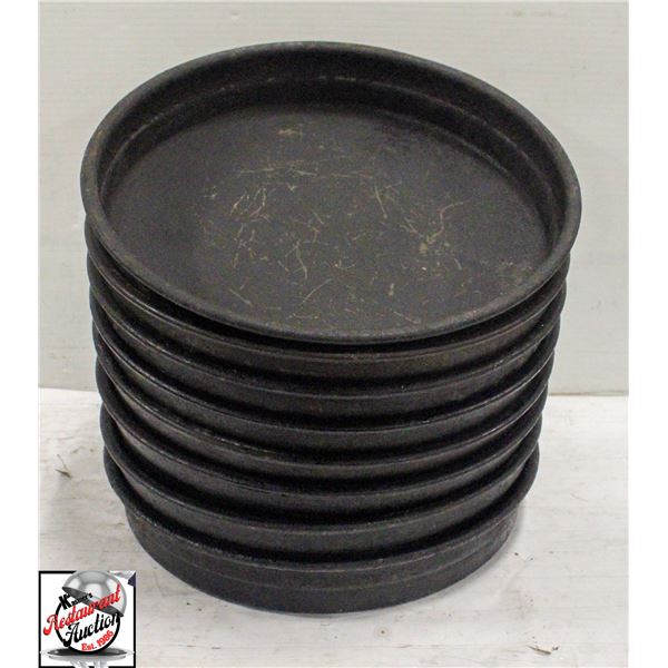 BAILIFF SEIZURE: 8 CARBON STEEL 12" PIZZA PANS