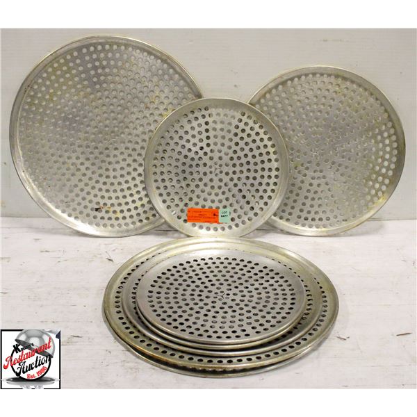 BAILIFF SEIZURE: 8 ALUMINUM PIZZA SCREENS