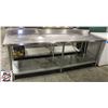 Image 1 : BAILIFF SEIZURE: S/S WORK TABLE 96" X 30" X 34.5"